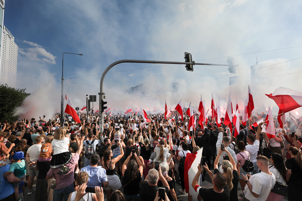 Marsz Powstania Warszawskiego – 1 sierpnia 2024. Fot. Mikołaj Bujak (IPN)