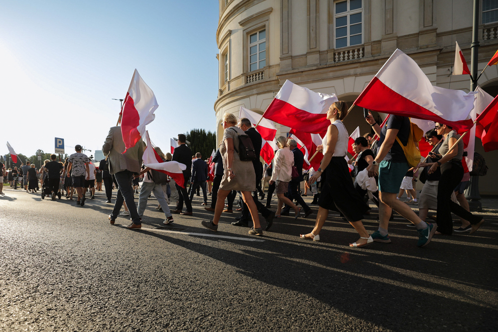 Marsz Powstania Warszawskiego – 1 sierpnia 2024. Fot. Mikołaj Bujak (IPN)