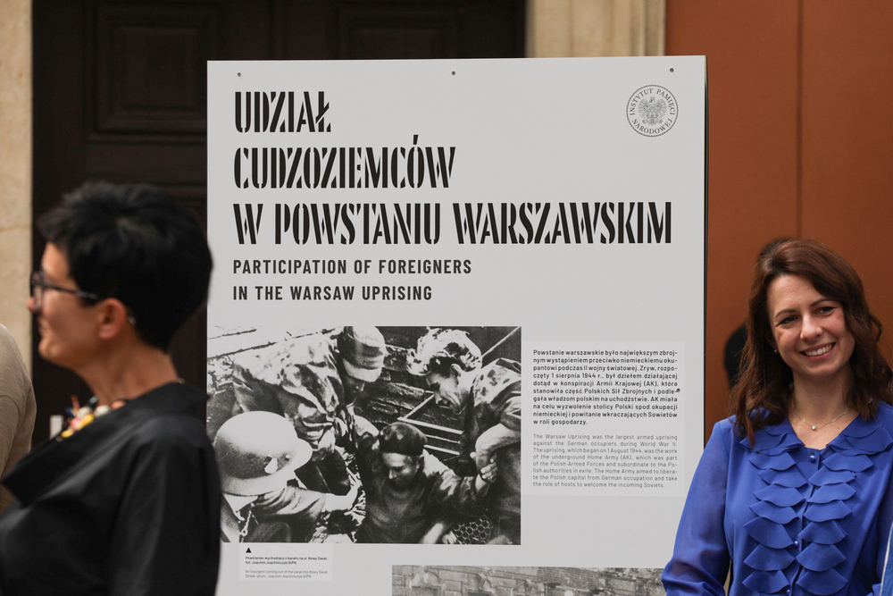 Otwarcie wystawy „Cudzoziemcy w Powstaniu Warszawskim” – Warszawa, 2 sierpnia 2024. Fot. Mikołaj Bujak (IPN)