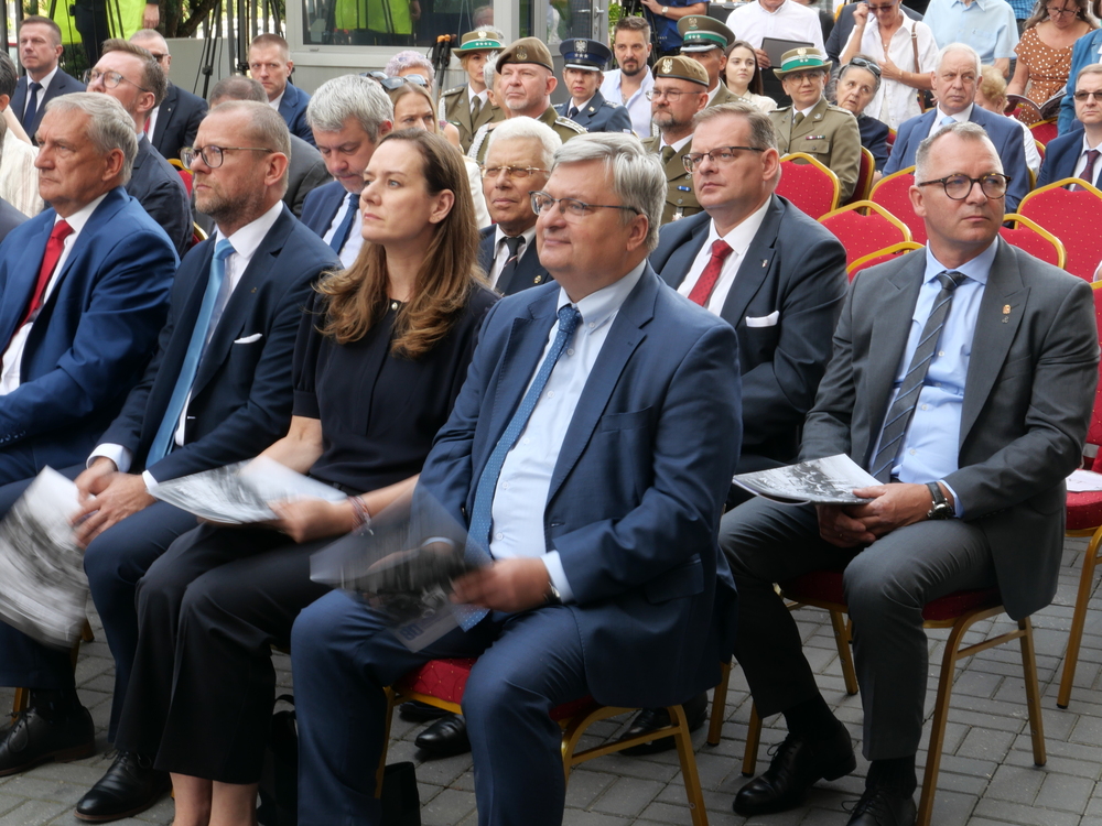 Uroczystości zorganizowane w związku ze zdobyciem przez Powstańców gmachu Polskiej Wytwótni Papierów Wartościowych – Warszawa, 2 sierpnia 2024. Fot. Krzysztof Wojciechowski (IPN)