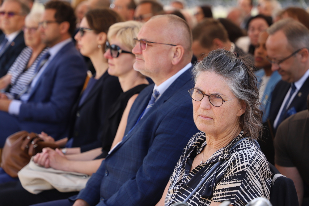 Uroczystości w 81. rocznicę buntu więźniów obozu śmierci Treblinka II – 2 sierpnia 2024. Fot. Paula Prudziłowicz (IPN)