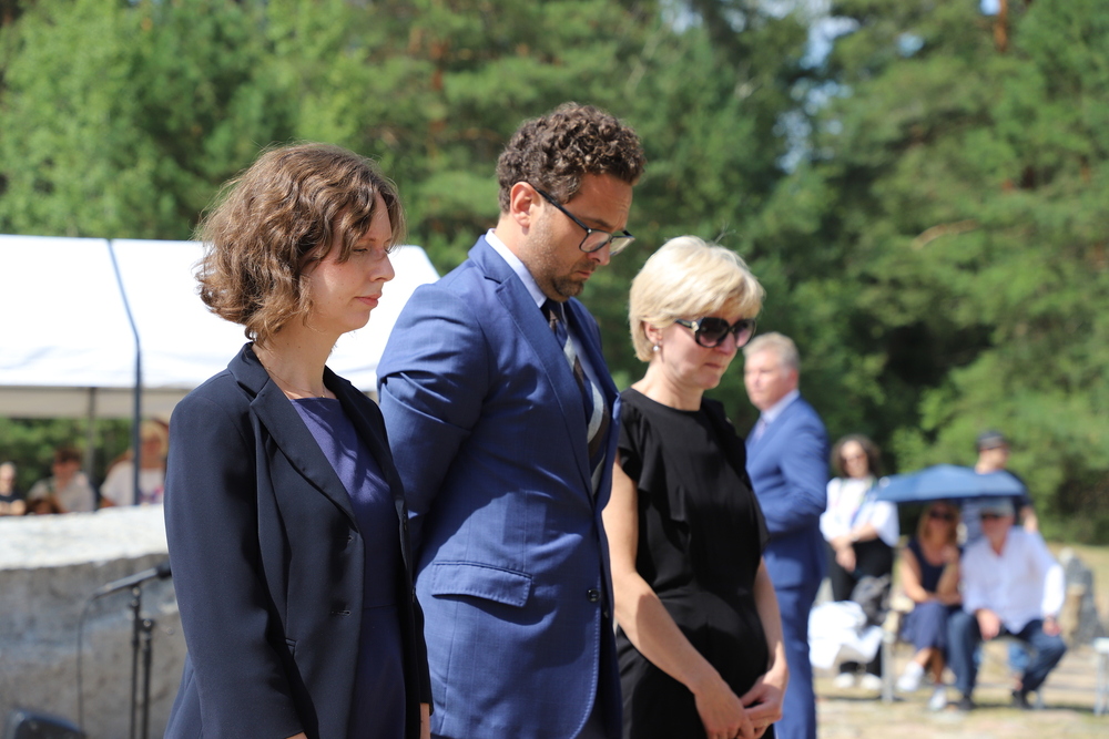 Uroczystości w 81. rocznicę buntu więźniów obozu śmierci Treblinka II – 2 sierpnia 2024. Fot. Paula Prudziłowicz (IPN)