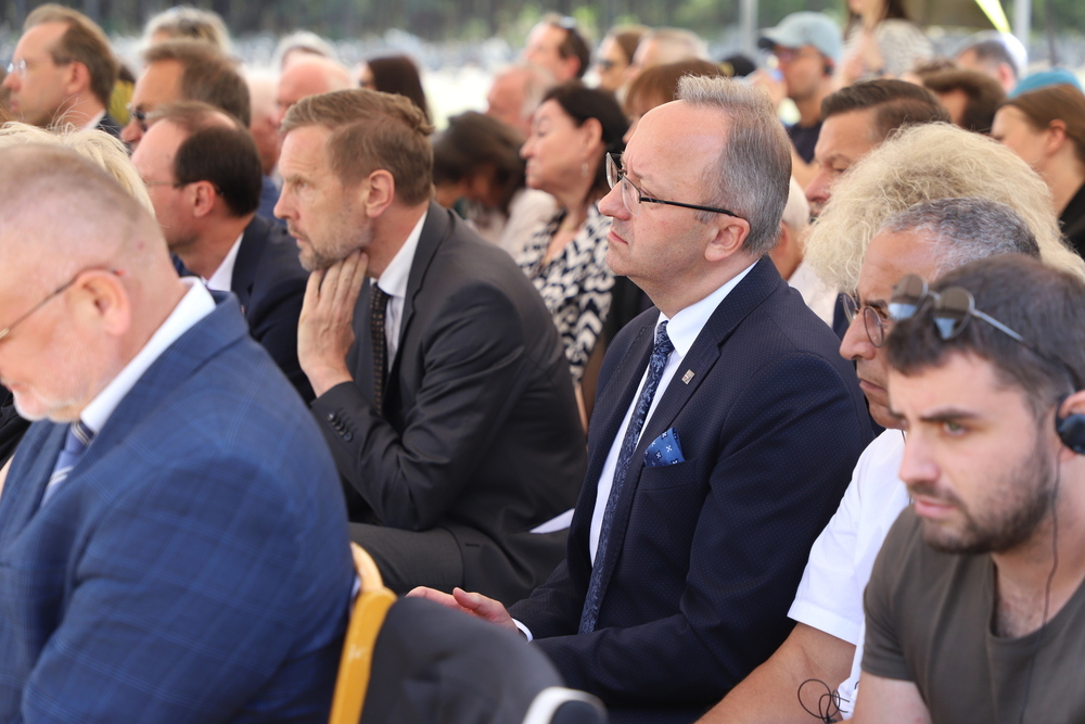 Uroczystości w 81. rocznicę buntu więźniów obozu śmierci Treblinka II – 2 sierpnia 2024. Fot. Paula Prudziłowicz (IPN)