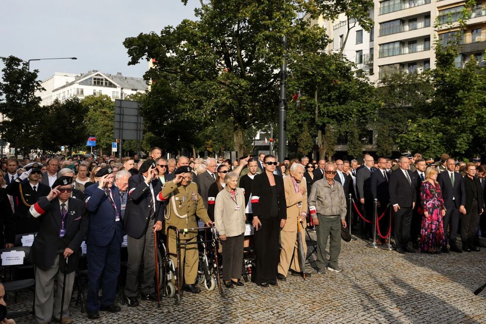 Uroczystości w hołdzie ludności cywilnej Woli zamordowanej przez Niemców podczas Powstania Warszawskiego – 5 sierpnia 2024. Fot. Mikołaj Bujak (IPN)