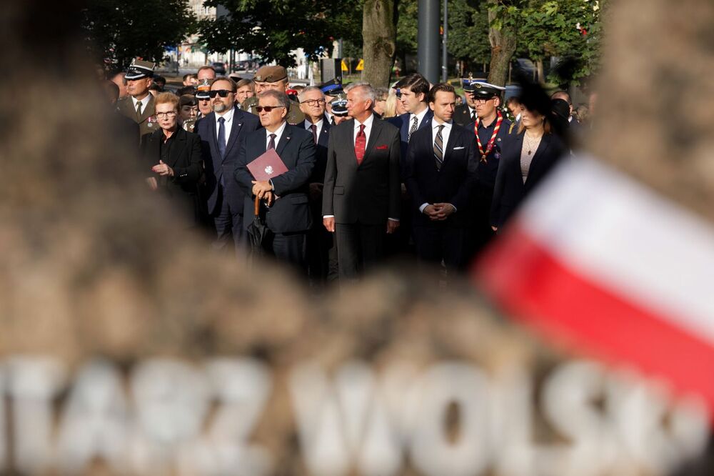 Uroczystości w hołdzie ludności cywilnej Woli zamordowanej przez Niemców podczas Powstania Warszawskiego – 5 sierpnia 2024. Fot. Mikołaj Bujak (IPN)