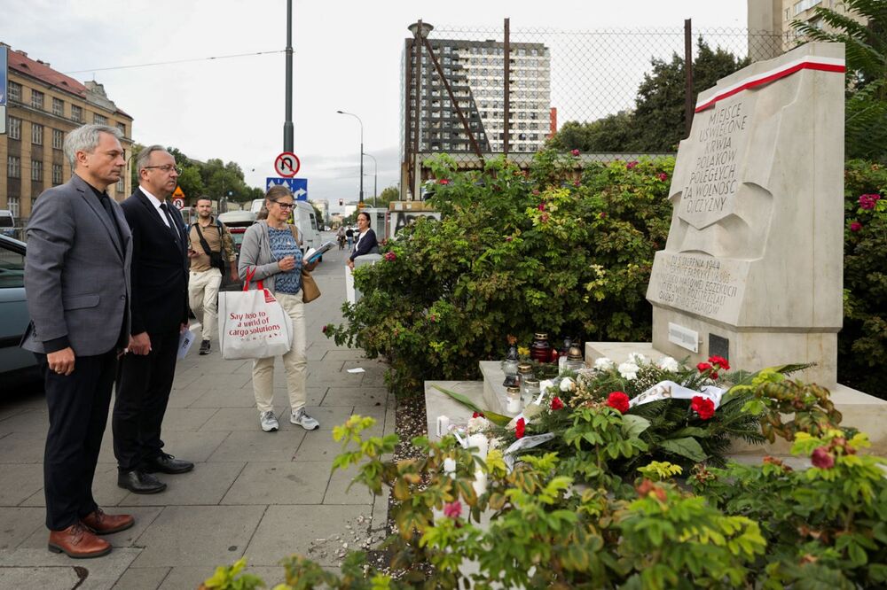 Uroczystości w hołdzie ludności cywilnej Woli zamordowanej przez Niemców podczas Powstania Warszawskiego – 5 sierpnia 2024. Fot. Mikołaj Bujak (IPN)
