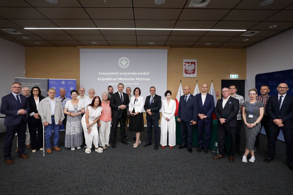 Uroczystość wręczenia Medali Reipublicae Memoriae Meritum – Bydgoszcz, 6 sierpnia 2024. Fot. Mikołaj Bujak (IPN)