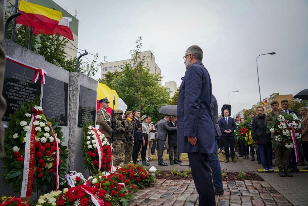 Uroczystości w 80. rocznicę wyzwolenia „Gęsiówki” przez powstańców warszawskich – Warszawa, 5 sierpnia 2024. Fot. Mateusz Niegowski (IPN)