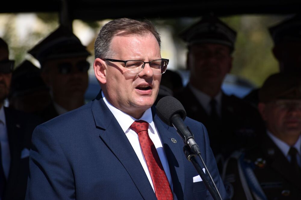 Zakończenie LIX Marszu Szlakiem Pierwszej Kompanii Kadrowej. Na zdj. doradca prezesa IPN Jan Józef Kasprzyk. Fot. Michał Zawisza (IPN)