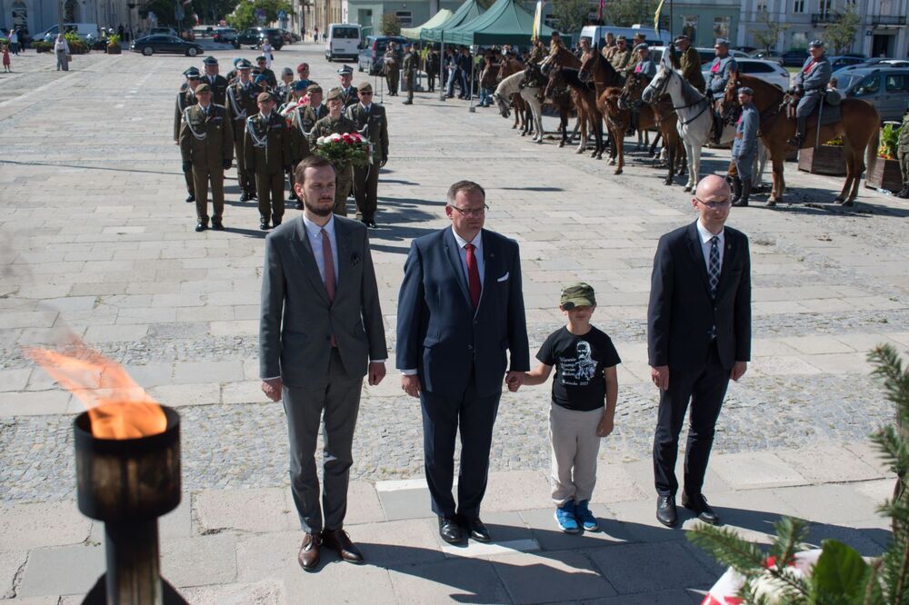 Zakończenie LIX Marszu Szlakiem Pierwszej Kompanii Kadrowej. Fot. Michał Zawisza (IPN)