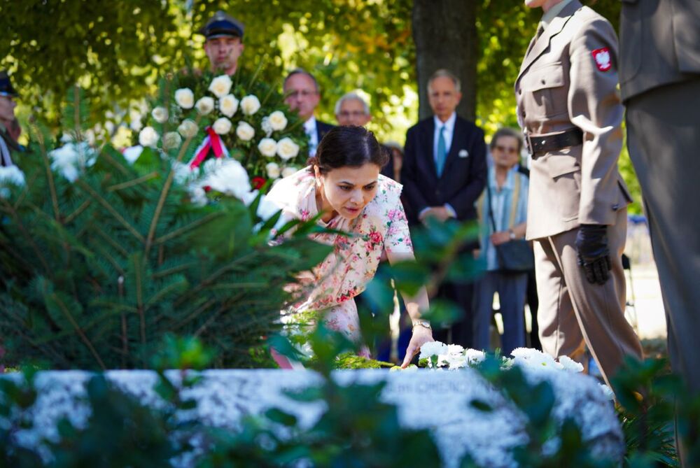 Uroczystości upamiętniające polskich uchodźców z ZSRS, którzy znaleźli schronienie w Indiach – Warszawa, 14 sierpnia 2024. Fot. Mateusz Niegowski (IPN)