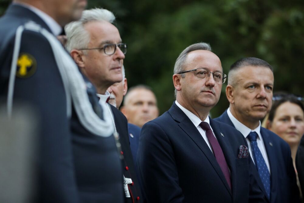 Apel Pamięci przed Pomnikiem Poległych w 1920 r. – Warszawa, 14 sierpnia 2024. Fot. Mikołaj Bujak (IPN)