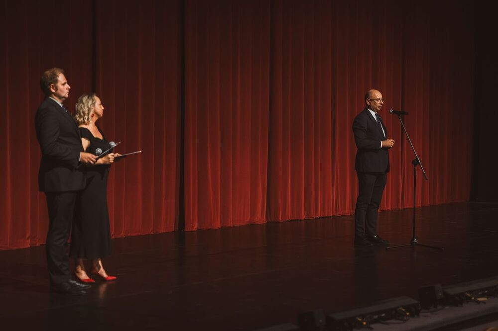 „Trzy razy On” – rzecz o Wincentym Witosie. Na zdj. zastępca prezesa IPN dr Mateusz Szpytma. Fot. Dawid Kopaniszyn