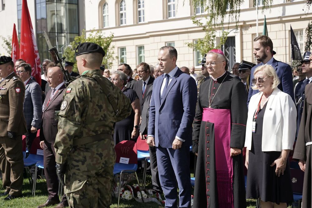 Uroczystość odsłonięcia Pomnika Ofiar Zbrodni Wołyńskiej – Zielona Góra, 24 sierpnia 2024. Fot. Bartosz Kochański (IPN)