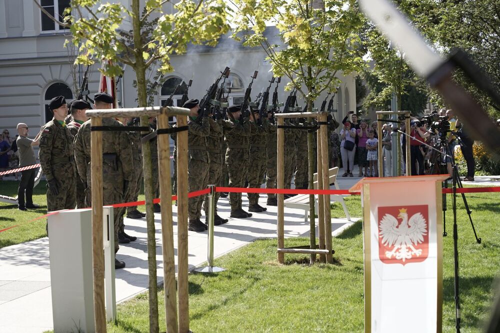 Uroczystość odsłonięcia Pomnika Ofiar Zbrodni Wołyńskiej – Zielona Góra, 24 sierpnia 2024. Fot. Bartosz Kochański (IPN)