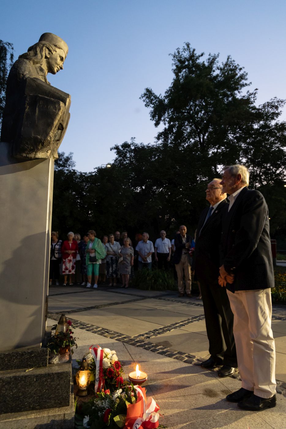 Uroczystość złożenia kwiatów przy pomniku Danuty Siedzikówny „Inki” – Gdańsk, 28 sierpnia 2024. Fot. Roman Jocher