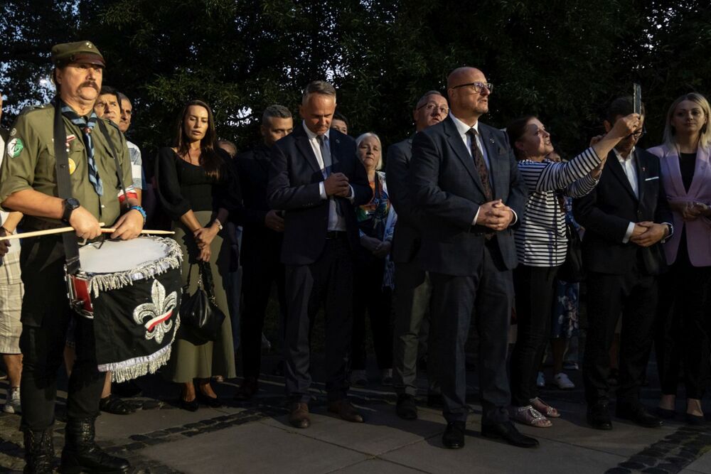 Uroczystość złożenia kwiatów przy pomniku Danuty Siedzikówny „Inki” – Gdańsk, 28 sierpnia 2024. Fot. Roman Jocher