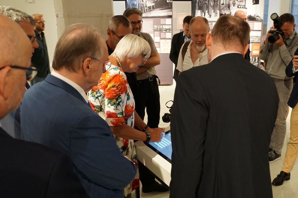 Otwarcie wystawy „Sąd Wojenny Rzeszy w latach 1936–1945. Narodowosocjalistyczne sądownictwo wojskowe i walka z ruchem oporu w Europie” – Halle, 29 sierpnia 2024. Fot. Sebastian Kaniewski (IPN)