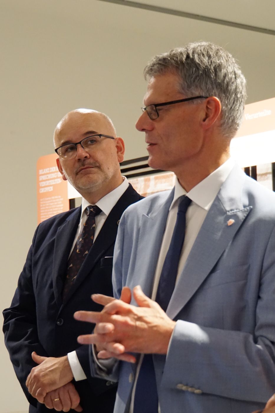 Otwarcie wystawy „Sąd Wojenny Rzeszy w latach 1936–1945. Narodowosocjalistyczne sądownictwo wojskowe i walka z ruchem oporu w Europie” – Halle, 29 sierpnia 2024. Fot. Sebastian Kaniewski (IPN)