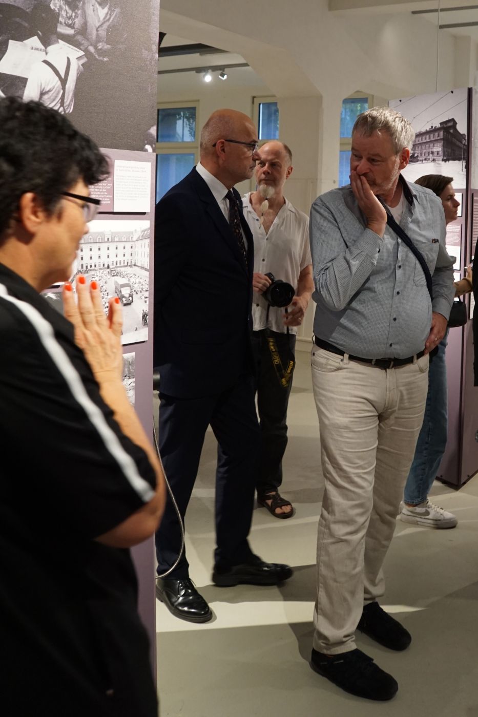 Otwarcie wystawy „Sąd Wojenny Rzeszy w latach 1936–1945. Narodowosocjalistyczne sądownictwo wojskowe i walka z ruchem oporu w Europie” – Halle, 29 sierpnia 2024. Fot. Sebastian Kaniewski (IPN)