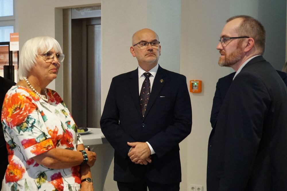 Otwarcie wystawy „Sąd Wojenny Rzeszy w latach 1936–1945. Narodowosocjalistyczne sądownictwo wojskowe i walka z ruchem oporu w Europie” – Halle, 29 sierpnia 2024. Fot. Sebastian Kaniewski (IPN)