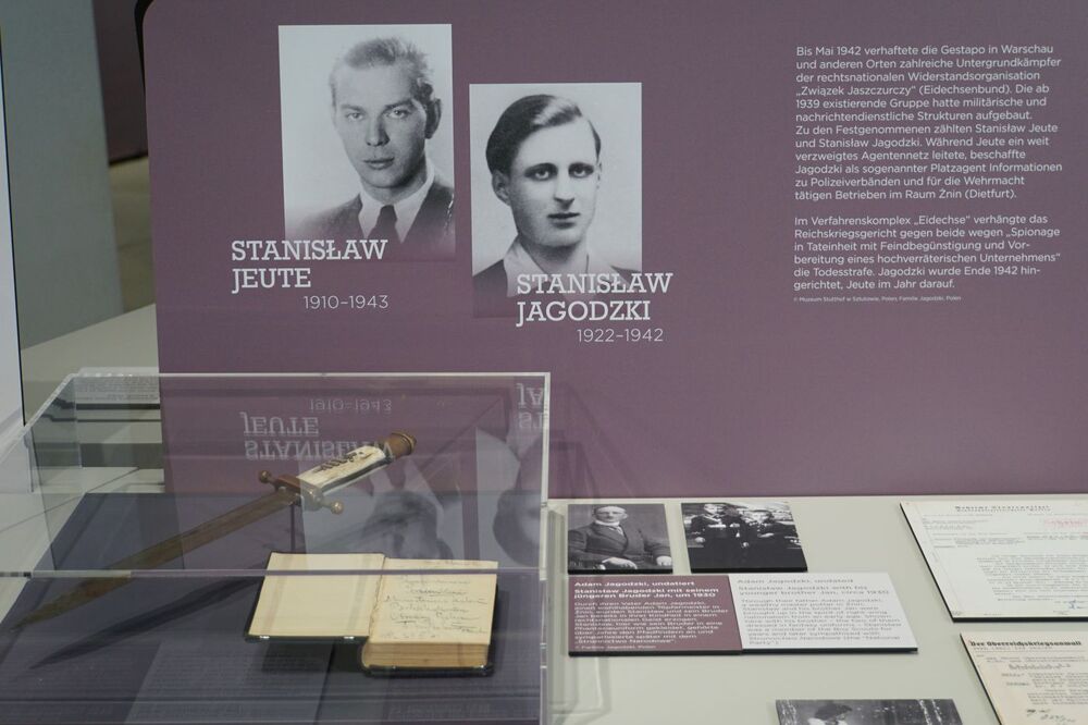 Otwarcie wystawy „Sąd Wojenny Rzeszy w latach 1936–1945. Narodowosocjalistyczne sądownictwo wojskowe i walka z ruchem oporu w Europie” – Halle, 29 sierpnia 2024. Fot. Sebastian Kaniewski (IPN)