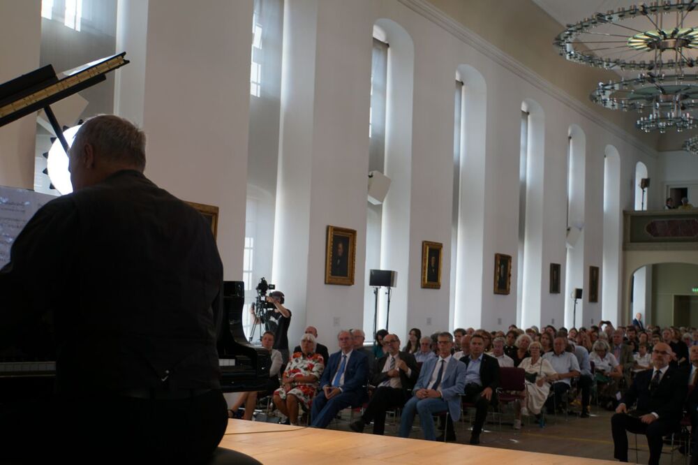 Otwarcie wystawy „Sąd Wojenny Rzeszy 1936–1945. Narodowosocjalistyczne sądownictwo wojskowe i zwalczanie ruchu oporu w Europie” – Halle, 29 sierpnia 2024. Fot. Sebastian Kaniewski (IPN)