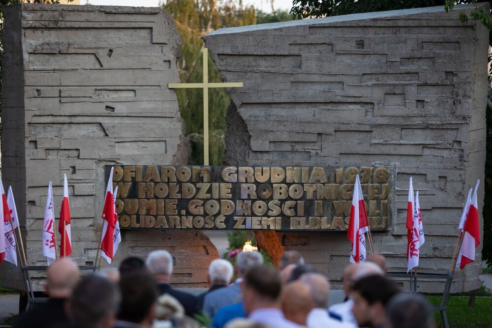 Obchody 44. rocznicy podpisania Porozumień Sierpniowych – Elbląg, 29 sierpnia 2024. Fot. Roman Jocher