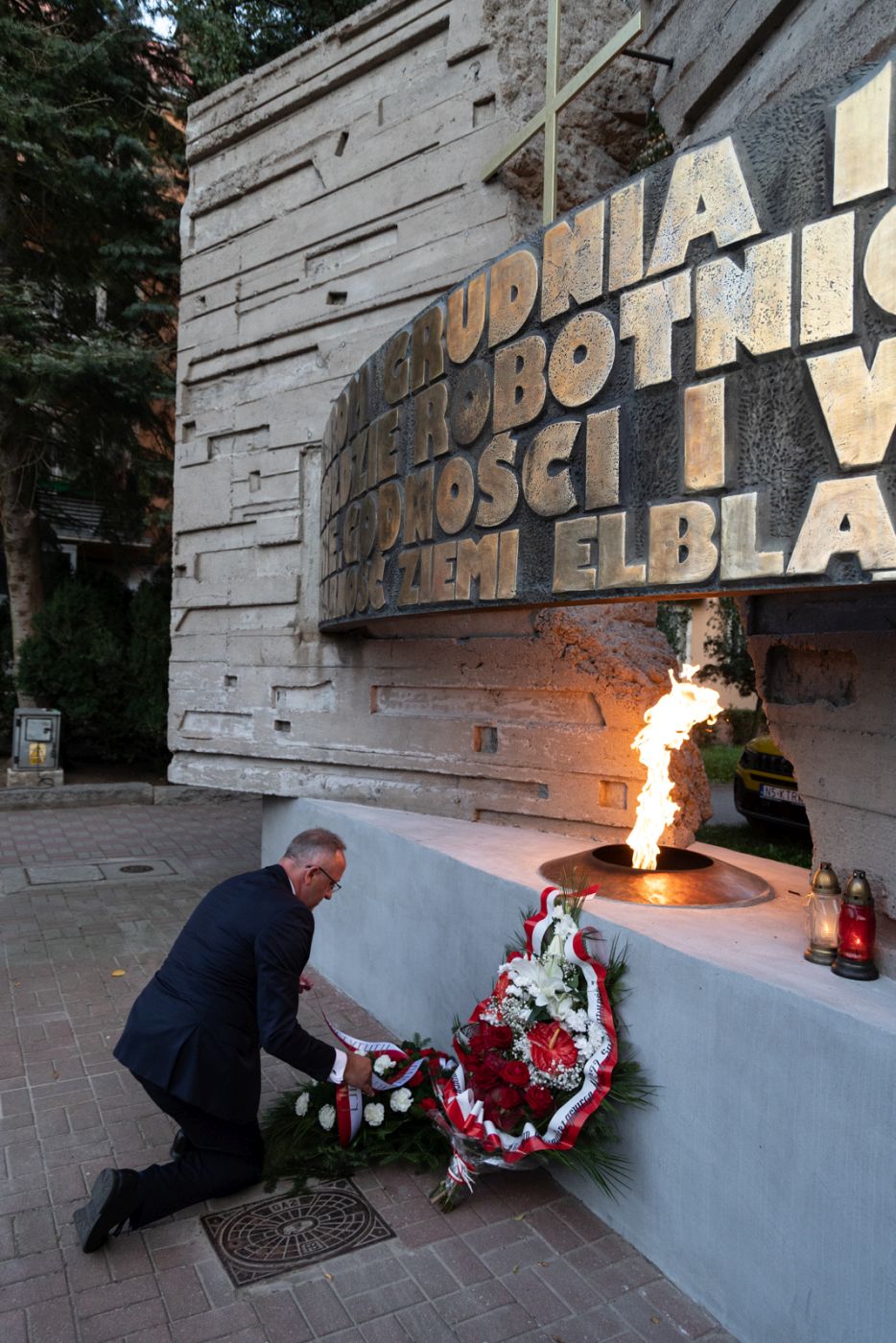 Obchody 44. rocznicy podpisania Porozumień Sierpniowych – Elbląg, 29 sierpnia 2024. Fot. Roman Jocher