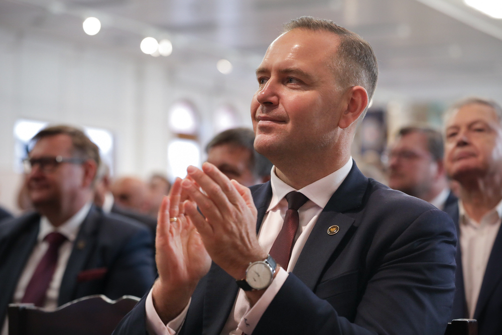 Obchody 44. rocznicy podpisania Porozumień Sierpniowych i powstania NSZZ „Solidarność” – Gdańsk, 31 sierpnia 2024. Na zdj. prezes IPN dr Karol Nawrocki. Fot. Mikołaj Bujak (IPN)