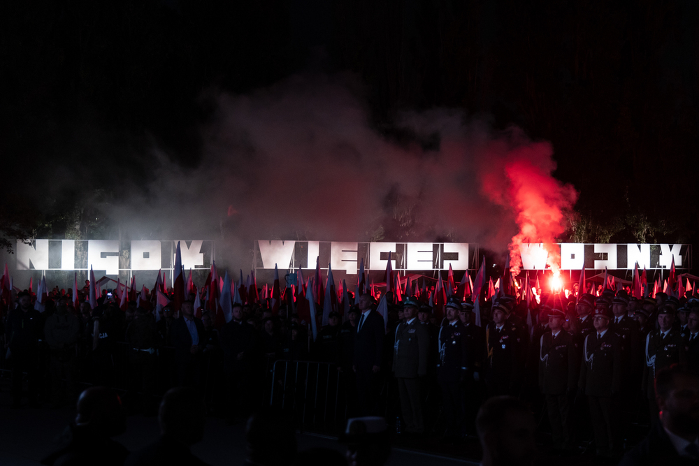 Uroczystości pod Pomnikiem Obrońców Wybrzeża na Westerplatte – Gdańsk, 1 września 2024. Fot. Roman Jocher