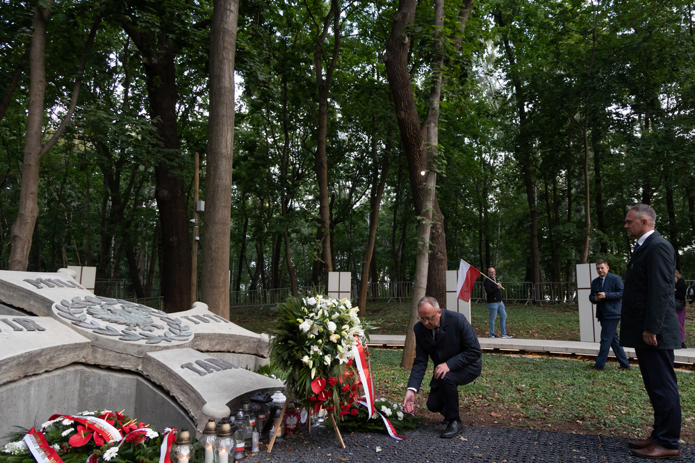 Uroczystości pod Pomnikiem Obrońców Wybrzeża na Westerplatte – Gdańsk, 1 września 2024. Fot. Roman Jocher