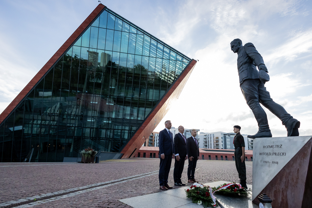 Uroczystości pod Pomnikiem Obrońców Wybrzeża na Westerplatte – Gdańsk, 1 września 2024. Fot. Roman Jocher