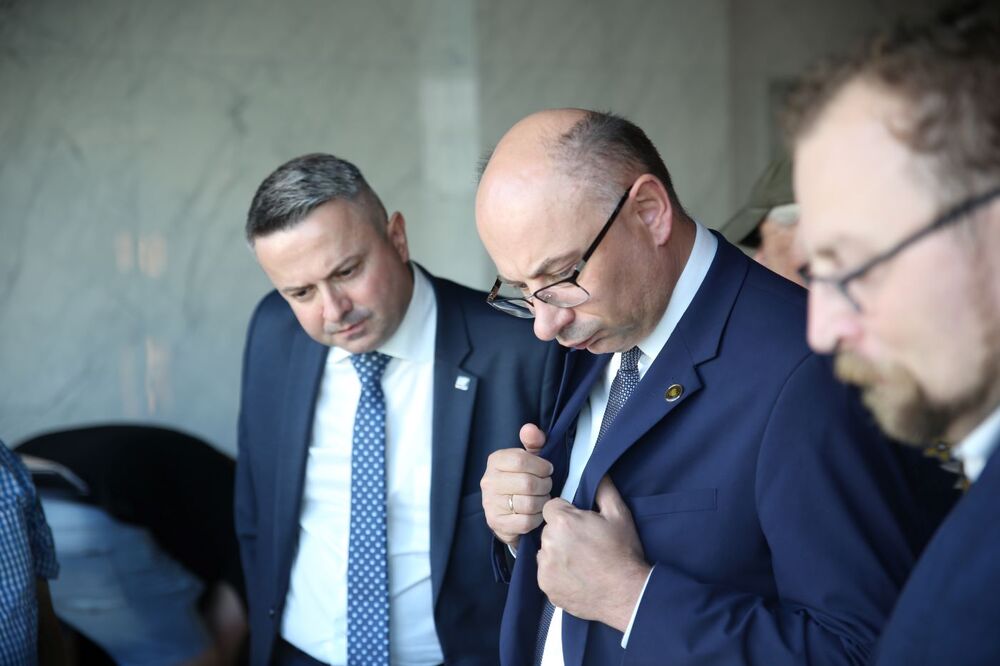 Otwarcie wystawy „Podeptane konwencje. Zbrodnie Wehrmachtu na żołnierzach Wojska Polskiego w trakcie walk i po zakończeniu kampanii polskiej 1939 r.” – Warszawa, 3 września 2024. Fot. Rafał Pękalski (IPN)