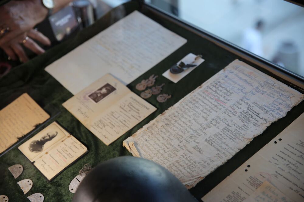 Otwarcie wystawy „Podeptane konwencje. Zbrodnie Wehrmachtu na żołnierzach Wojska Polskiego w trakcie walk i po zakończeniu kampanii polskiej 1939 r.” – Warszawa, 3 września 2024. Fot. Rafał Pękalski (IPN)