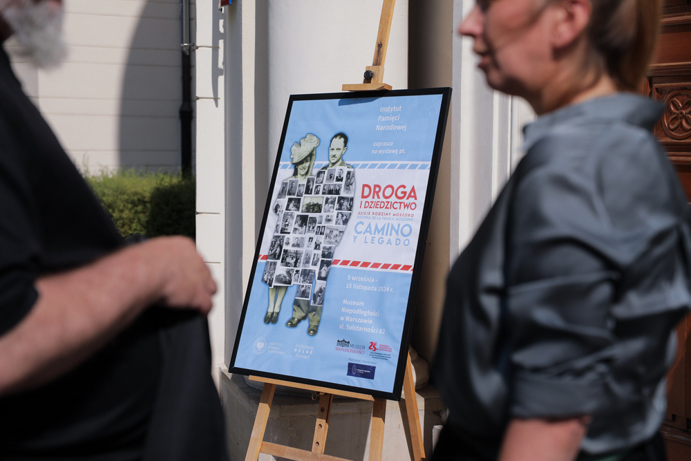 „Droga i dziedzictwo. Dzieje rodziny Moszoro / Camino y Legado. Historia de la Familia Moszoro” – wystawa Archiwum IPN w Muzeum Niepodległości – Warszawa, 4 września 2024. Fot. Mikołaj Bujak (IPN)
