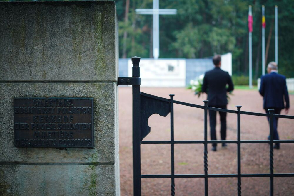 Delegacja IPN na Polskim Cmentarzu Wojennym w Lommel – 4 września 2024. Fot. Mateusz Niegowski (IPN)