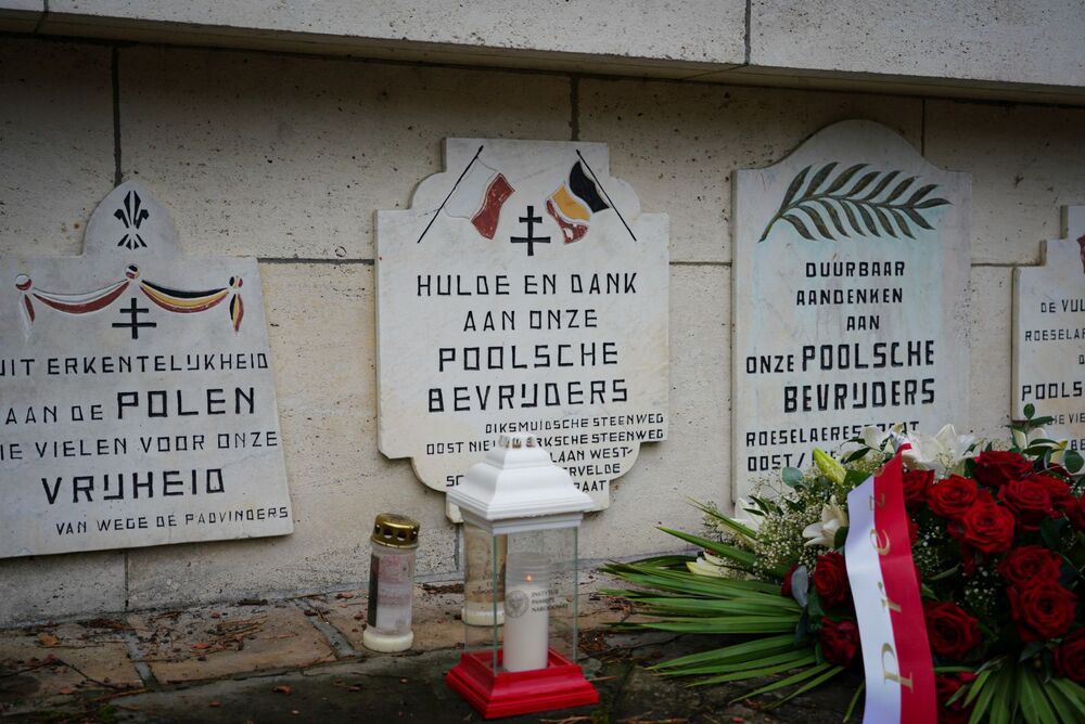 Delegacja IPN na Polskim Cmentarzu Wojennym w Lommel – 4 września 2024. Fot. Mateusz Niegowski (IPN)