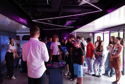 Prezentacja Mobilnego Przystanku Historia Przyszłości w Stalowej Woli – 5 września 2024. Fot. Mikołaj Bujak (IPN)