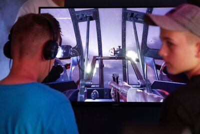 Prezentacja Mobilnego Przystanku Historia Przyszłości w Stalowej Woli – 5 września 2024. Fot. Mikołaj Bujak (IPN)