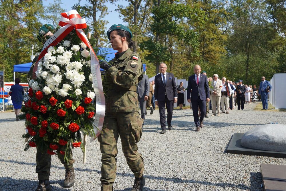 Uroczystości 78. rocznicy zbrodni na żołnierzach NSZ oddziału kpt. Henryka Flamego ps. Bartek – Stary Grodków, Malerzowice Wielkie, 8 września 2024. Fot. Denis Olejak (IPN)