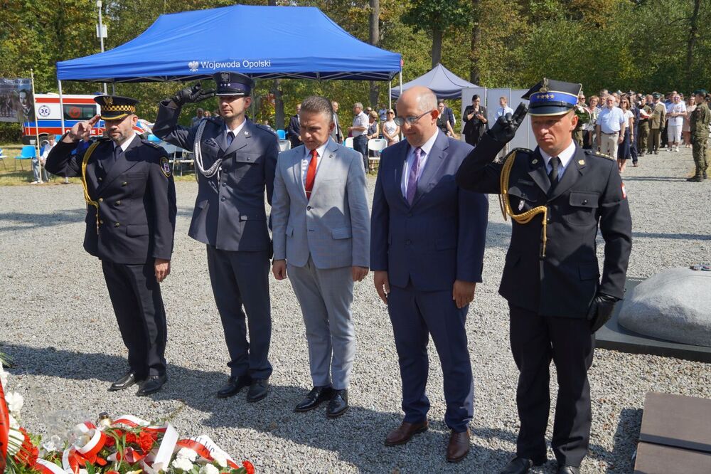 Uroczystości 78. rocznicy zbrodni na żołnierzach NSZ oddziału kpt. Henryka Flamego ps. Bartek – Stary Grodków, Malerzowice Wielkie, 8 września 2024. Fot. Denis Olejak (IPN)