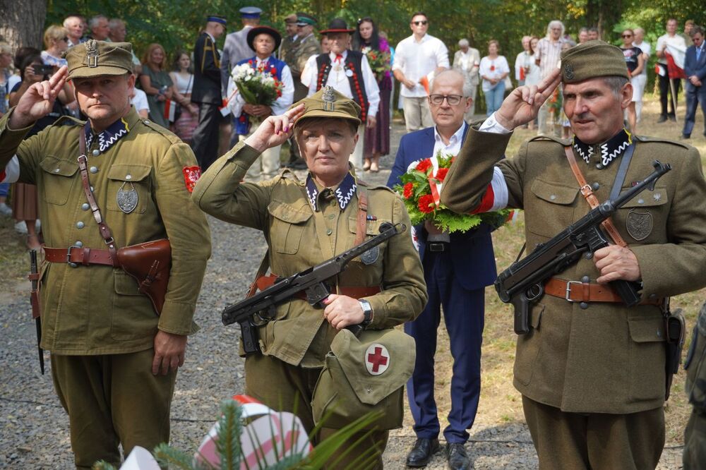 Uroczystości 78. rocznicy zbrodni na żołnierzach NSZ oddziału kpt. Henryka Flamego ps. Bartek – Stary Grodków, Malerzowice Wielkie, 8 września 2024. Fot. Denis Olejak (IPN)