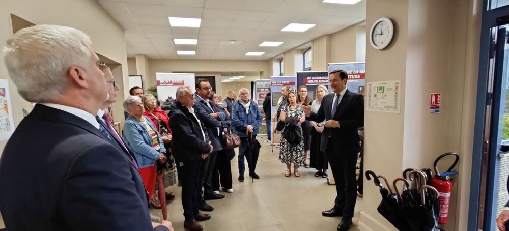 Otwarcie wystawy „Szlaki Nadziei. Odyseja Wolności.” w Steenvoorde – 5 września 2024. Fot. Konrad Białecki (IPN)