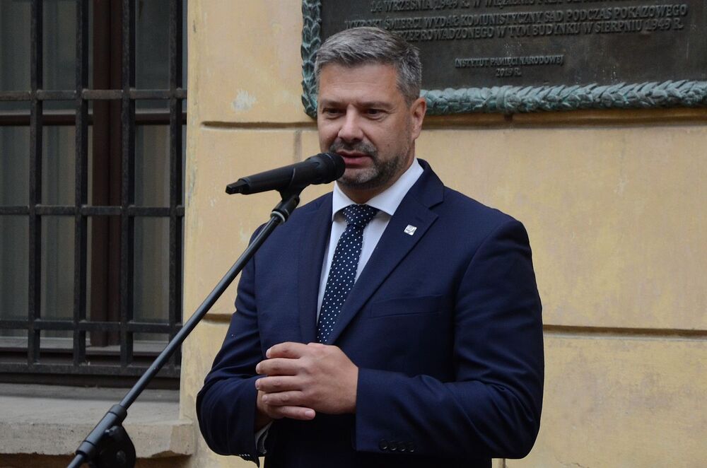 77. rocznica wyroków w procesie krakowskim działaczy WiN i PSL. Na zdj. dyrektor krakowskiego oddziału IPN dr hab. Filip Musiał – Kraków, 10 września 2024. Fot. Janusz Ślęzak (IPN)