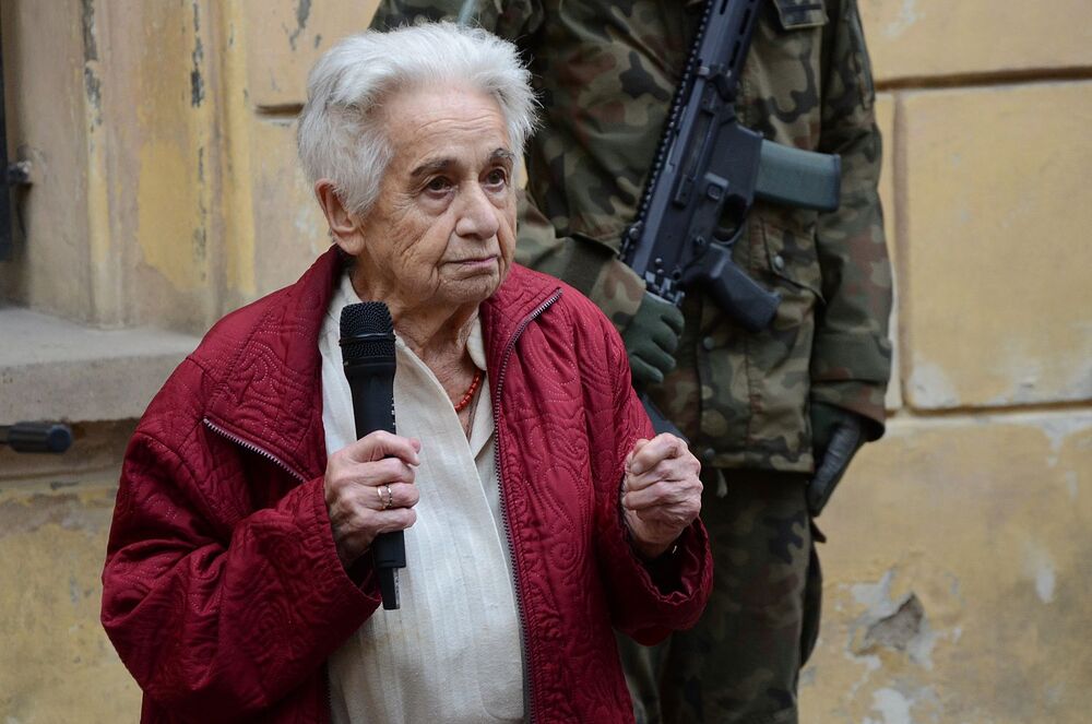 77. rocznica wyroków w procesie krakowskim działaczy WiN i PSL. Na zdj. Jadwiga Ostafin-Martyna, córka kpt. Józefa Ostafina – Kraków, 10 września 2024. Fot. Janusz Ślęzak (IPN)