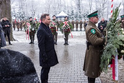 W uroczystościach zorganizowanych przez IPN wziął udział prezydent RP Andrzej Duda. Fot. Sławomir Kasper (IPN)