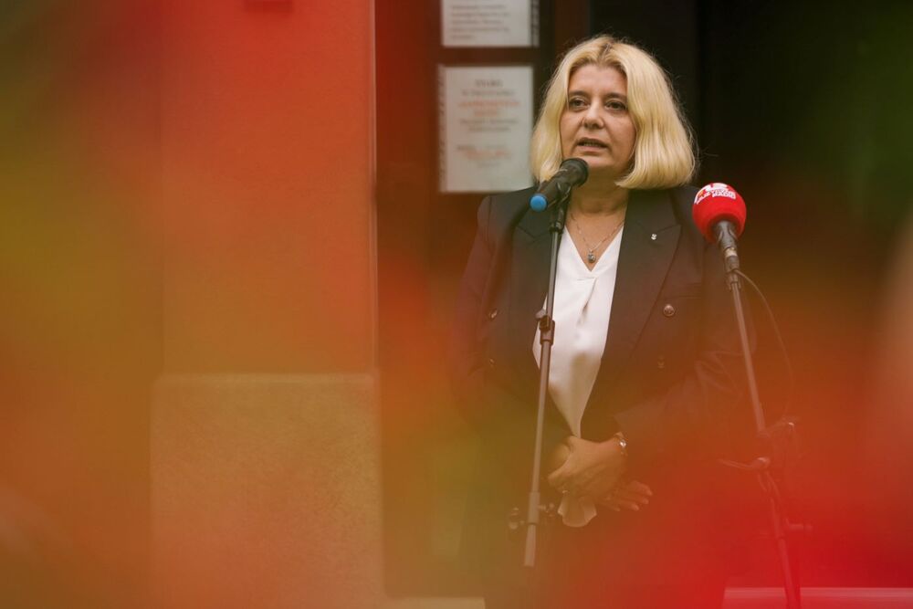 Nowy Przystanek Historia IPN otwarty – Świdnica, 11 września 2024. Na zdj. prezydent Świdnicy Beata Małgorzata Moskal-Słaniewska. Fot. Mikołaj Bujak (IPN)