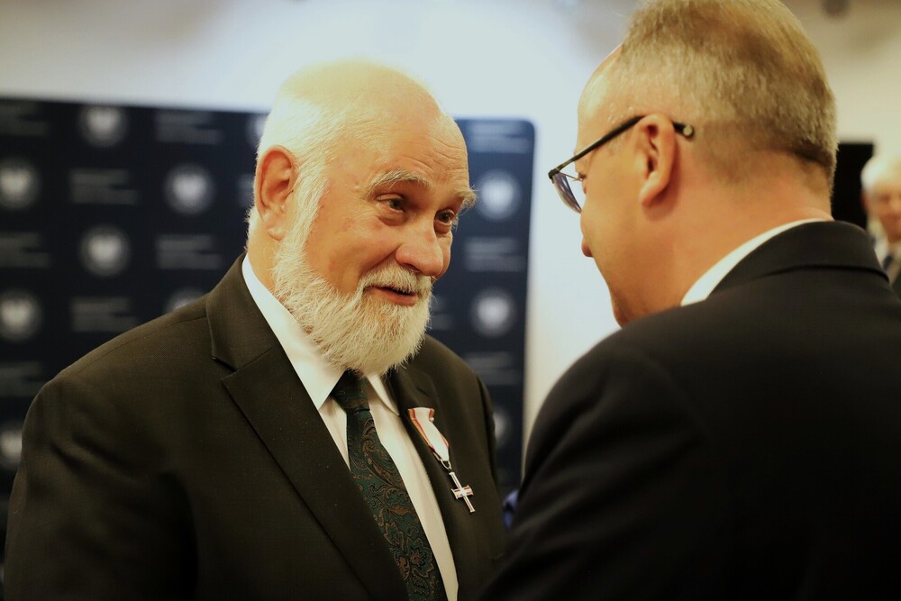 Uroczystość wręczenia Krzyży Wolności i Solidarności oraz medali Reipublicae Memoriae Meritum – Białystok, 12 września 2024. Fot. Paula Prudziłowicz (IPN)