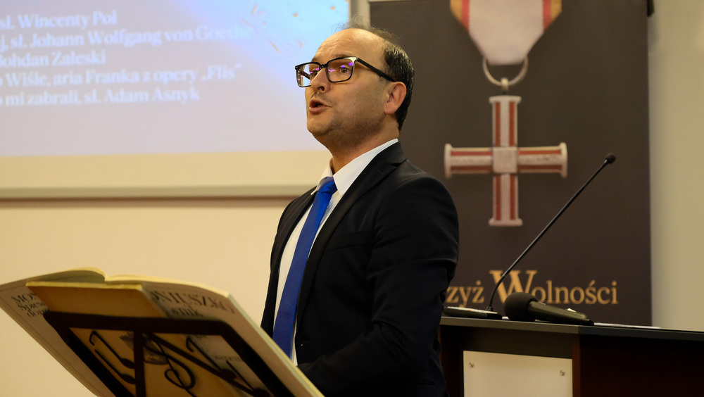 Uroczystość wręczenia Krzyży Wolności i Solidarności oraz medali Reipublicae Memoriae Meritum – Białystok, 12 września 2024. Fot. Paula Prudziłowicz (IPN)